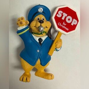 1994 Hallmark Patrol Keepsake QX5826 Ornament Stop for Christmas